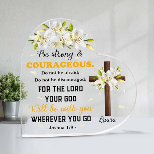 Christian Gifts, Family Religious Gifts for Men Women, Heart-shaped Christian Acrylic Plaque, Christmas Acrylic Plaque, Christian Decorations for Home, Religious Decor, Christian Friend Gifts