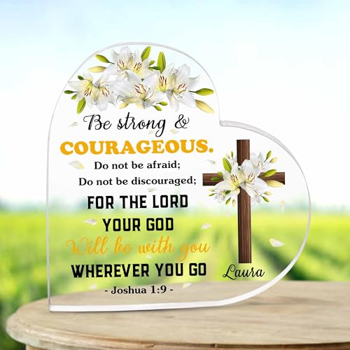 Christian Gifts, Family Religious Gifts for Men Women, Heart-shaped Christian Acrylic Plaque, Christmas Acrylic Plaque, Christian Decorations for Home, Religious Decor, Christian Friend Gifts