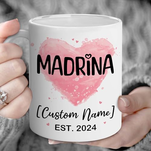 Godparents Proposal Mug Set, Padrino De Bautizo Cup Set, Bautizo Recuerdos Juego De 2 Tazas,God parents Presents Proposal, Quieren Ser Mis Padrinos, Quieres Ser Mi Madrina, Wedding Mug 11OZ