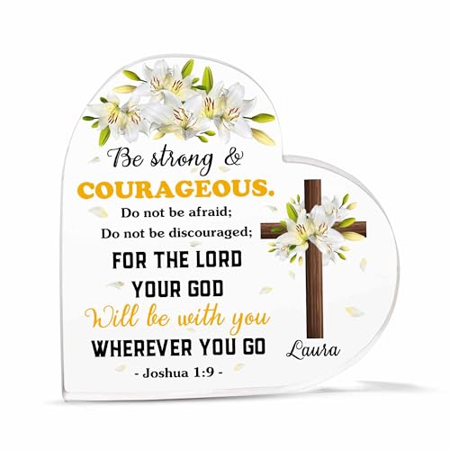 Christian Gifts, Family Religious Gifts for Men Women, Heart-shaped Christian Acrylic Plaque, Christmas Acrylic Plaque, Christian Decorations for Home, Religious Decor, Christian Friend Gifts