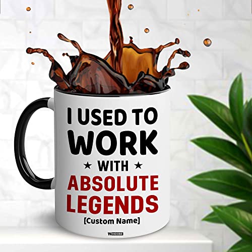 I Used To Work With Absolute Legend Coworker Retirement New Job Goodbye Workplace Office Boss, Women, Men, Going Away, Colleague, Farewell, Leaving, Good Luck New Job Coworker Accent Mug 11OZ