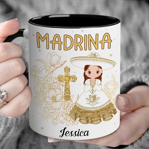 Godparents Proposal Mug Set, Padrino De Bautizo Cup Set, Bautizo Recuerdos Juego De 2 Tazas,God parents Presents Proposal, Quieren Ser Mis Padrinos, Quieres Ser Mi Madrina, Wedding Mug 11OZ