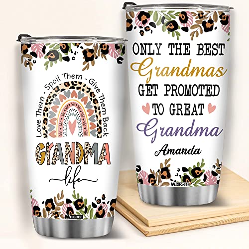 Retired Tumbler Retired Under New Management See Grandkids For Details Tumbler Funny Happy Retirement Gift For Grandma Women From Grandkids On Mothers Day Birthday Anniversary Christmas