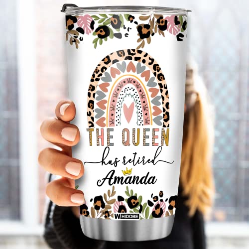Retired Tumbler Retired Under New Management See Grandkids For Details Tumbler Funny Happy Retirement Gift For Grandma Women From Grandkids On Mothers Day Birthday Anniversary Christmas