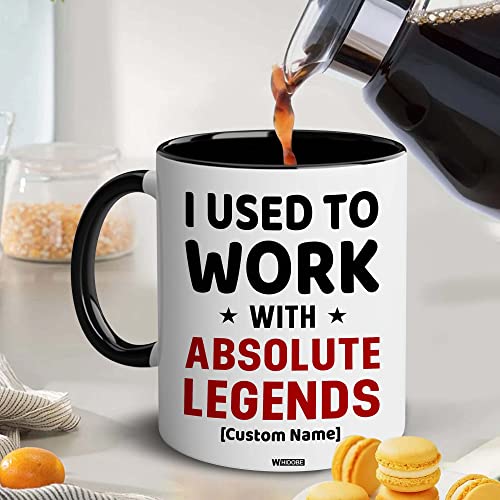 I Used To Work With Absolute Legend Coworker Retirement New Job Goodbye Workplace Office Boss, Women, Men, Going Away, Colleague, Farewell, Leaving, Good Luck New Job Coworker Accent Mug 11OZ