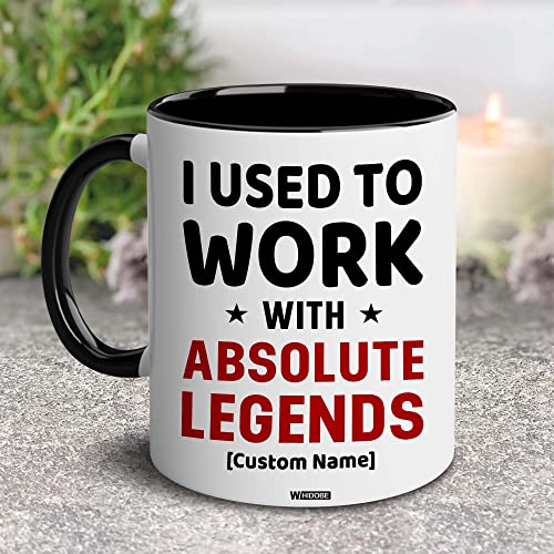 I Used To Work With Absolute Legend Coworker Retirement New Job Goodbye Workplace Office Boss, Women, Men, Going Away, Colleague, Farewell, Leaving, Good Luck New Job Coworker Accent Mug 11OZ