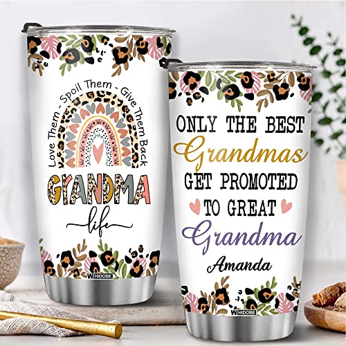 Retired Tumbler Retired Under New Management See Grandkids For Details Tumbler Funny Happy Retirement Gift For Grandma Women From Grandkids On Mothers Day Birthday Anniversary Christmas