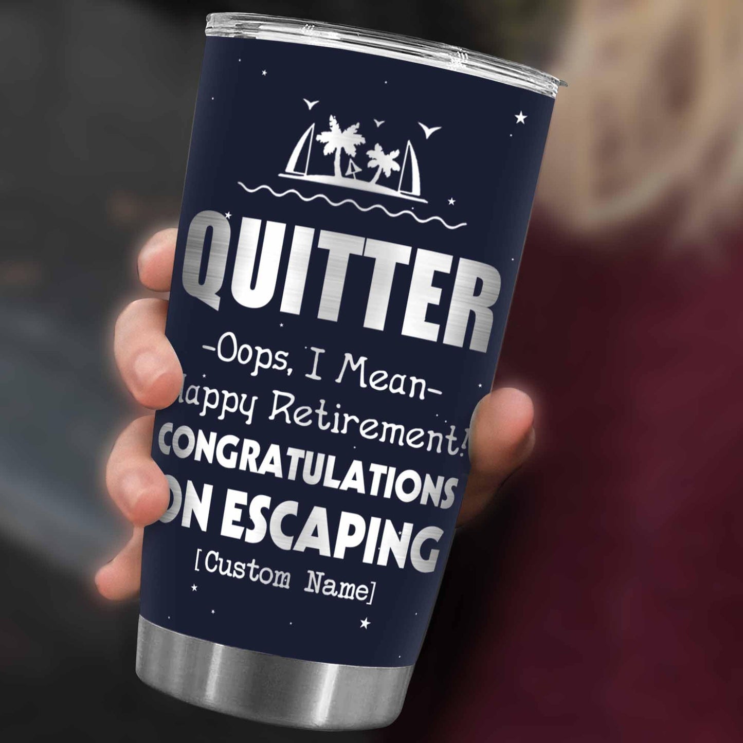 Stainless Steel 20.0 oz Tumbler, Vacuum Insulated Retirement New Job Goodbye Workplace Office Boss, BPA Free
