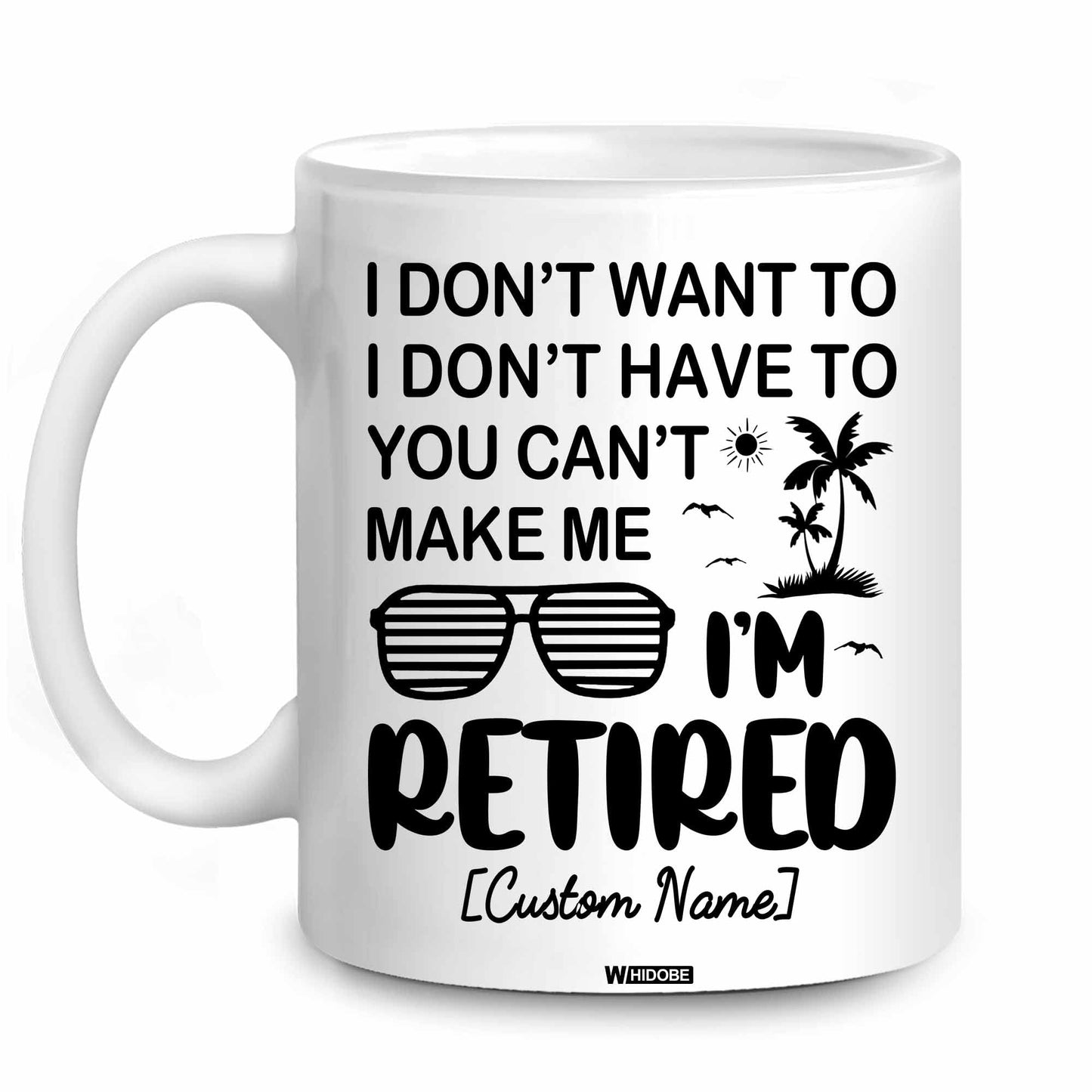 Funny Retirement Gift Mug Retired Not My Problem Any More Mug for Women Men Dad Mom Retired Calendar Mug Coworkers Office Family Idea for Her Nurse Mothers Day Birthday Anniversary Christmas