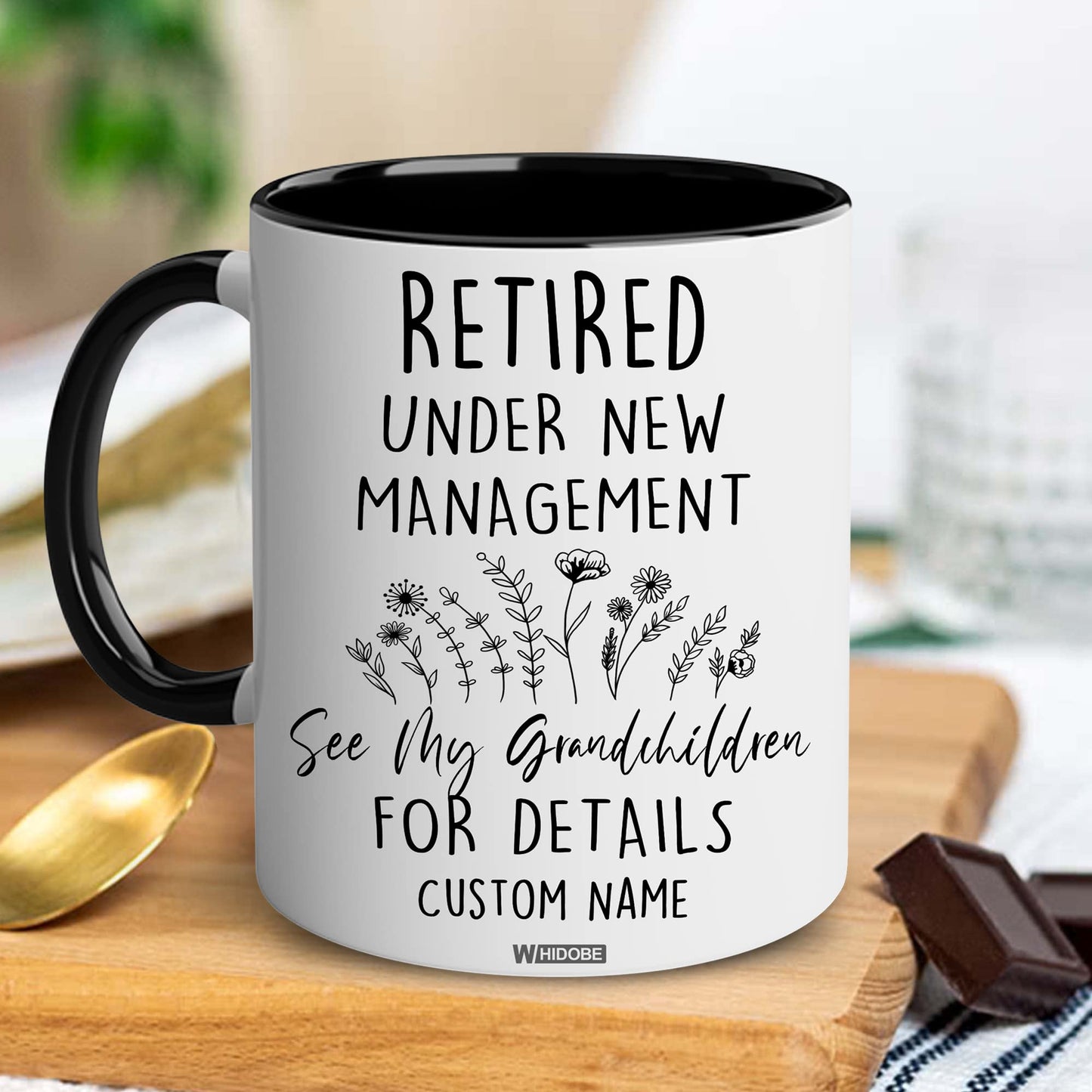 Retirement Gifts for Women, Retirement Gifts for Grandma, Woman, Mom, Coworker, Retired Mug Retired Under New Management See Grandkids For Details Mug For Mothers Day Birthday Christmas 11OZ