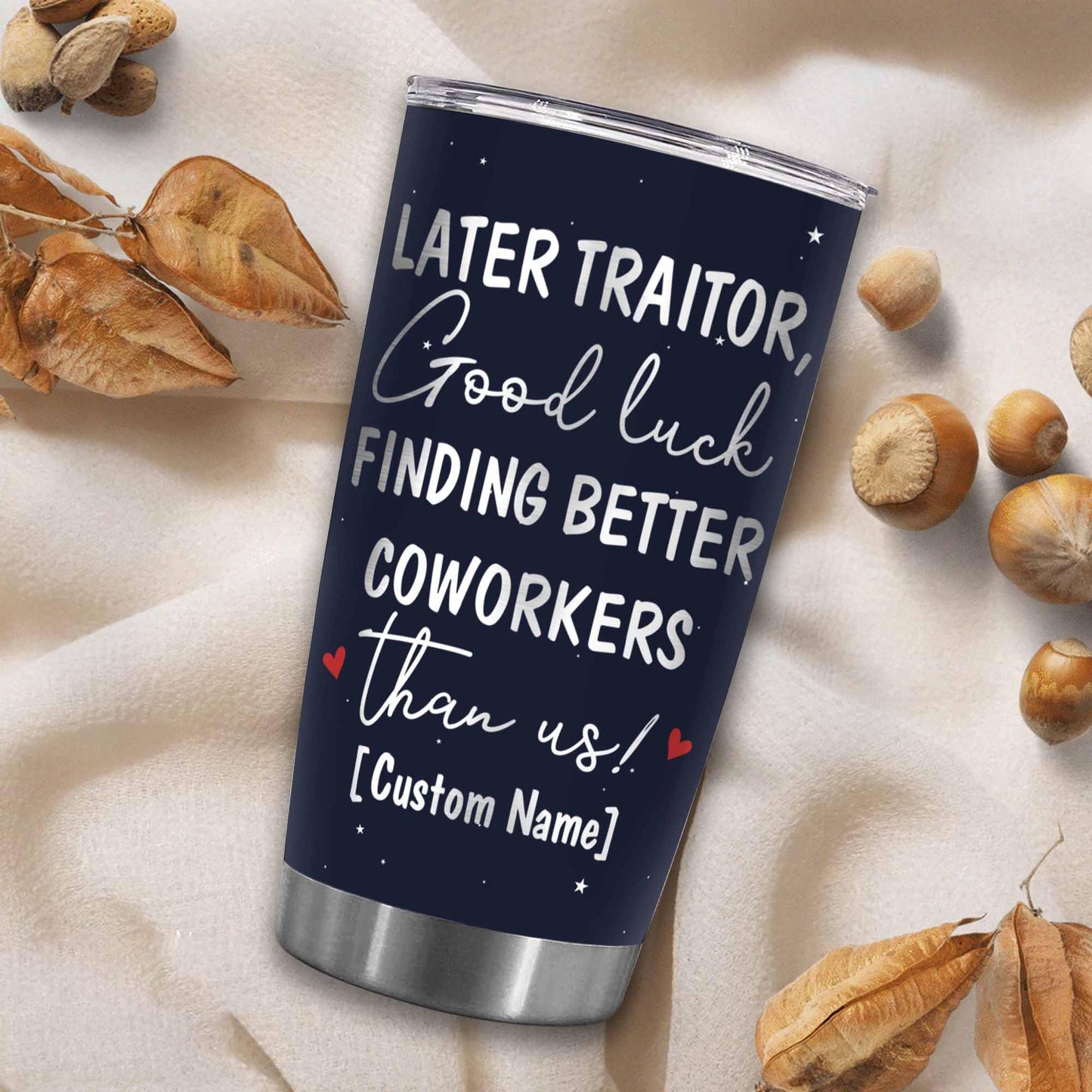 Stainless Steel 20.0 oz Tumbler, Vacuum Insulated Retirement New Job Goodbye Workplace Office Boss, BPA Free