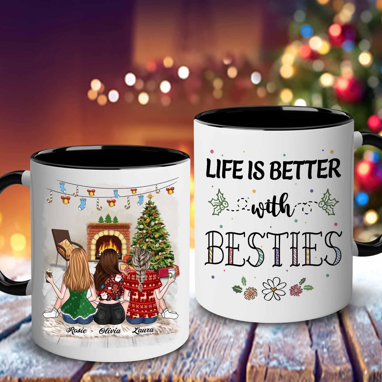 Gift for Sister Mug, Sister Gift for Sister, Best Sister Ever Mug, Sister Birthday Gift Coffee Cup, Side by Side Or Miles Apart Sisters Will Always Be Connected By Heart Women, Mom, Daughter