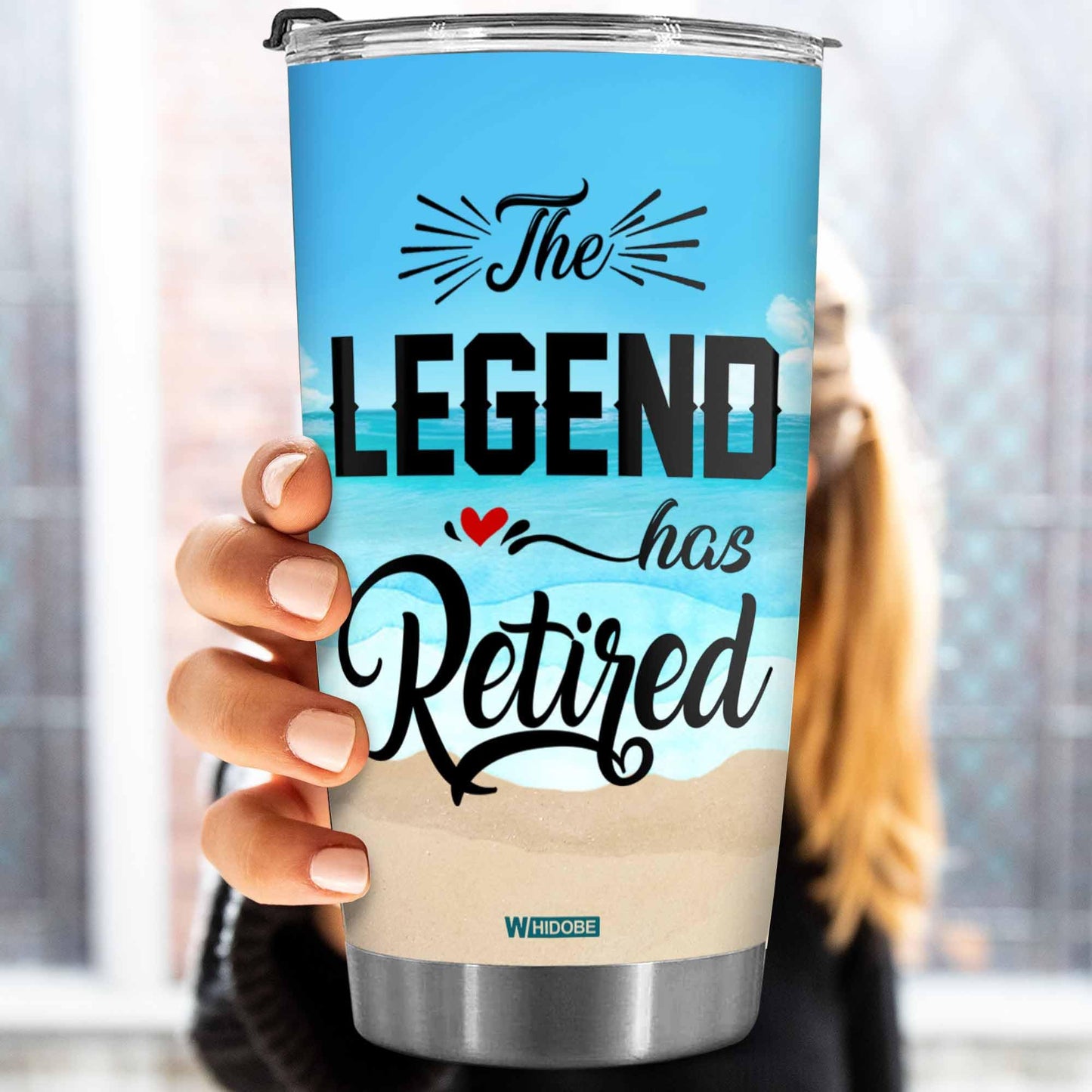 Retirement Gifts - Retirement Tumbler - The legend has retired Tumbler for Women Men Dad Mom Retired Calendar Tumbler Coworkers Idea for Fathers Mothers Day Birthday Christmas 20OZ