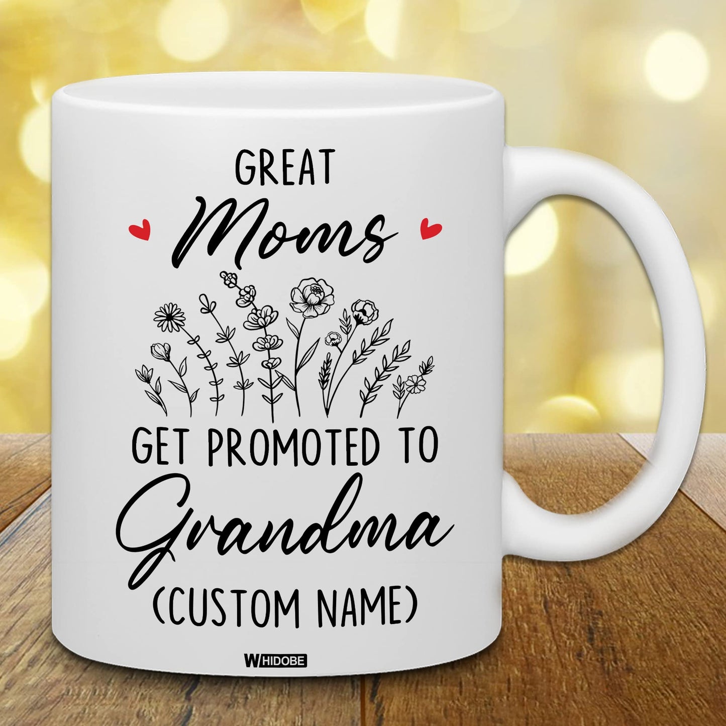 Grandma Gift Mug, New Baby Reveal Gift For Grandma, Grandma To Be From Daughter, Baby Pregnancy Announcement Gift, Cute Mug For Women Woman, New Grandmother, Mothers Day Cup Future Grandma
