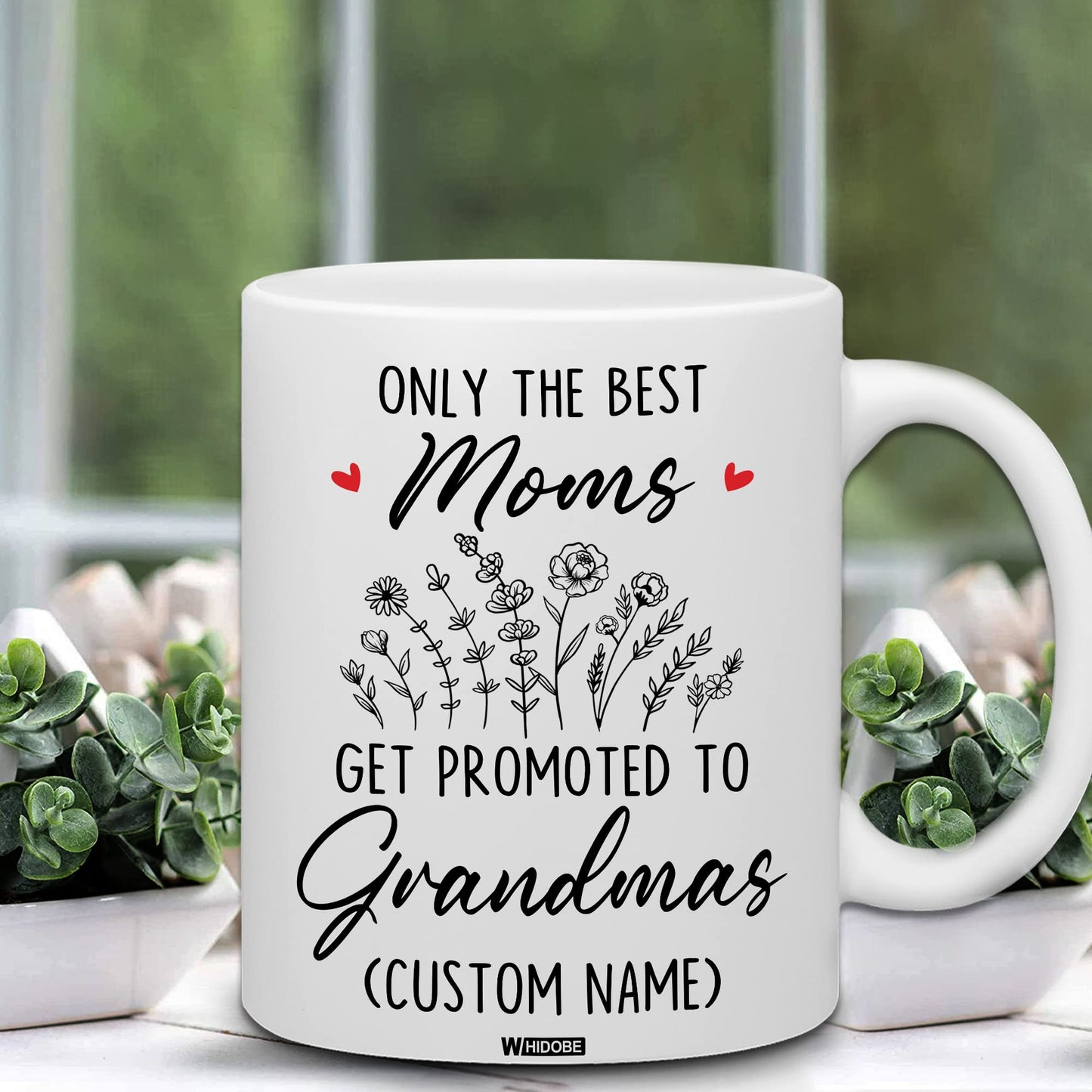 Grandma Gift Mug, New Baby Reveal Gift For Grandma, Grandma To Be From Daughter, Baby Pregnancy Announcement Gift, Cute Mug For Women Woman, New Grandmother, Mothers Day Cup Future Grandma