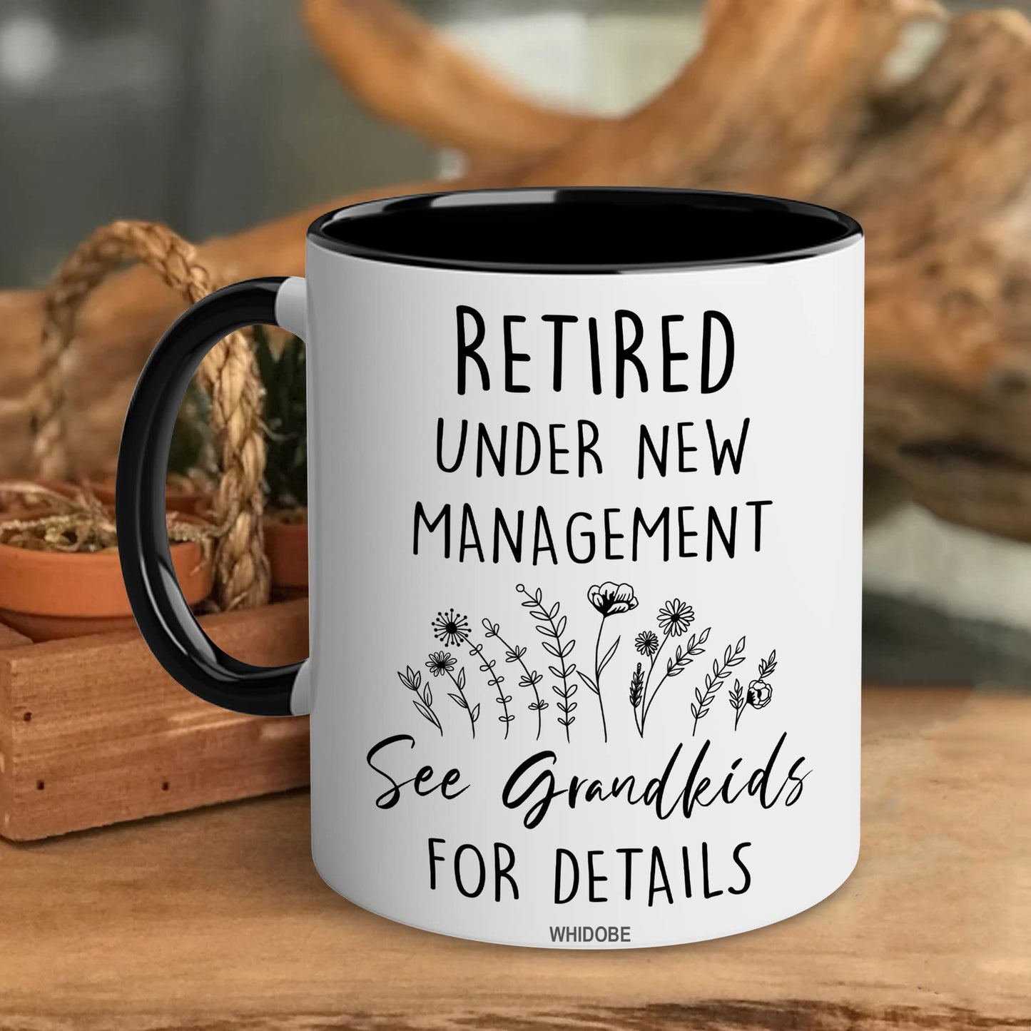 Retirement Gifts for Women, Retirement Gifts for Grandma, Woman, Mom, Coworker, Retired Mug Retired Under New Management See Grandkids For Details Mug For Mothers Day Birthday Christmas 11OZ