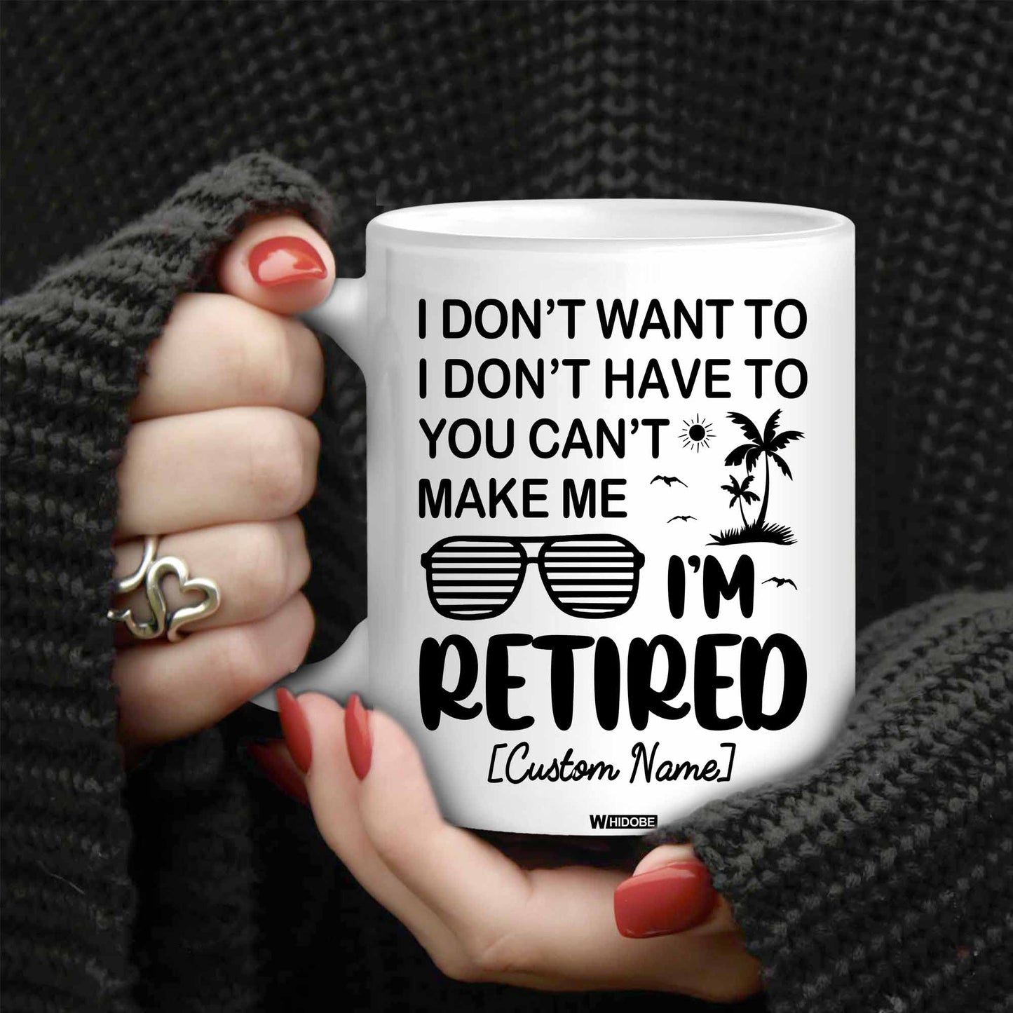 Funny Retirement Gift Mug Retired Not My Problem Any More Mug for Women Men Dad Mom Retired Calendar Mug Coworkers Office Family Idea for Her Nurse Mothers Day Birthday Anniversary Christmas