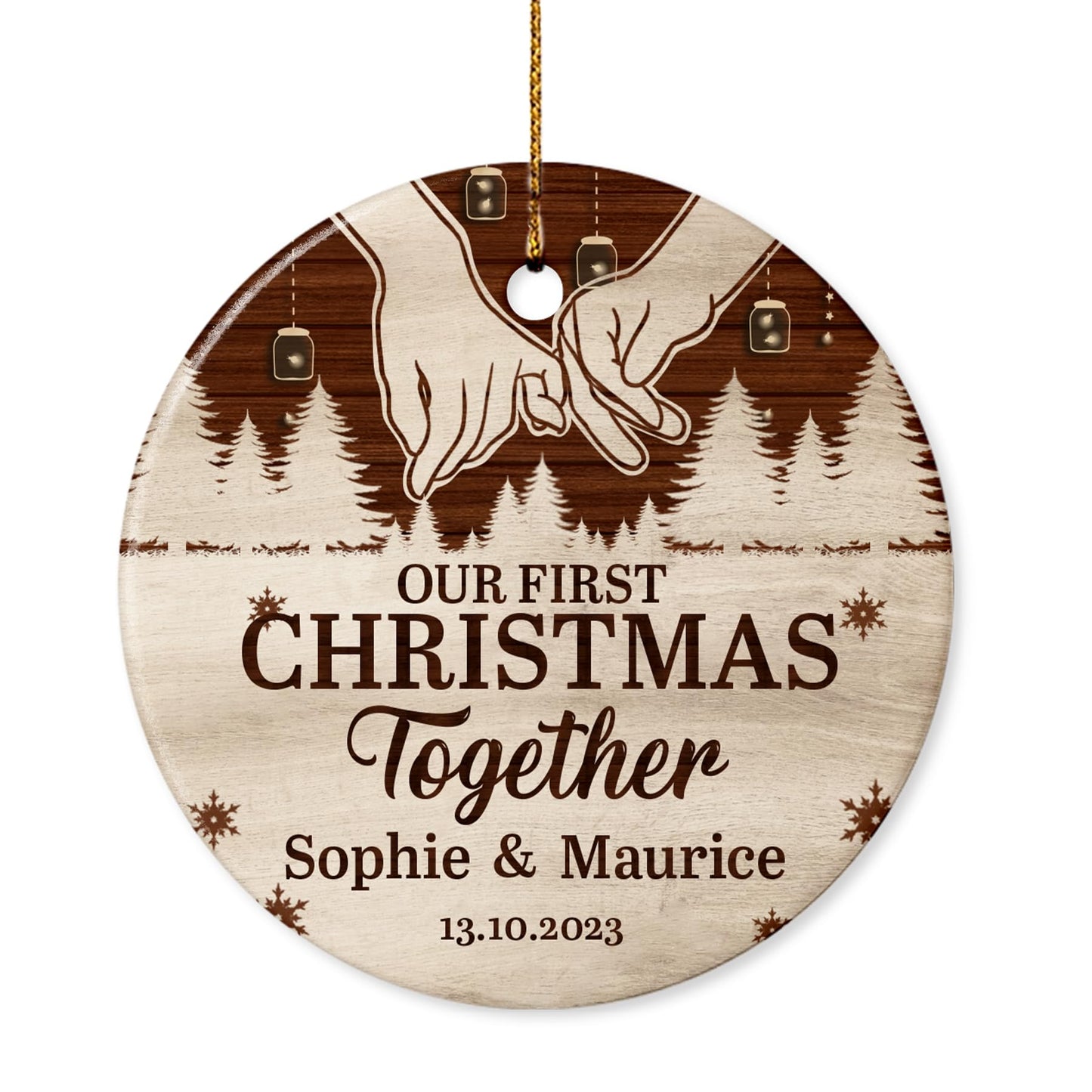 Our First Christmas as Mr. and Mrs. Ornament, Wedding Gifts for Couple Bride and Groom, 1st Christmas Married Ornaments, 2023 Christmas Tree Decoration, Bridal Shower Gift, Newlywed Gift
