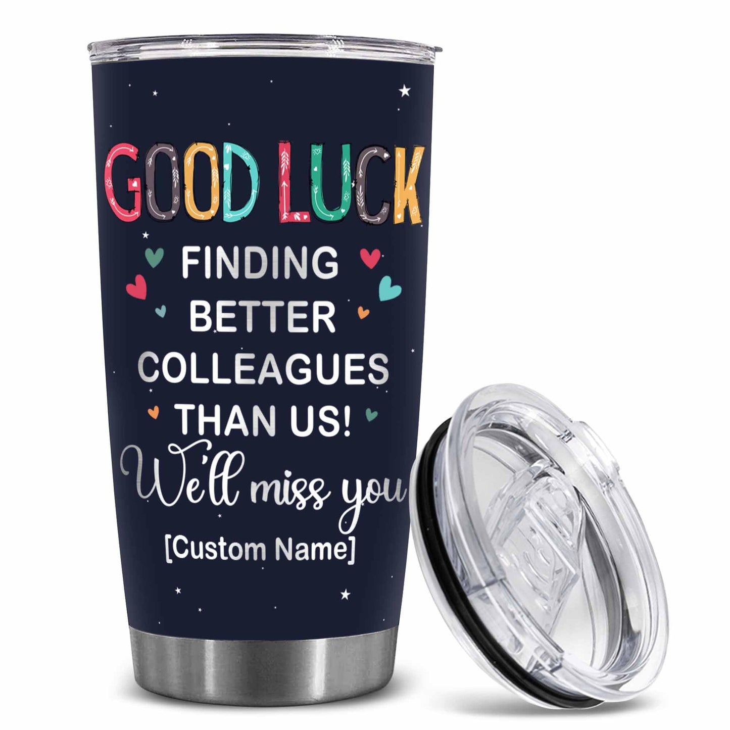Stainless Steel 20.0 oz Tumbler, Vacuum Insulated Retirement New Job Goodbye Workplace Office Boss, BPA Free