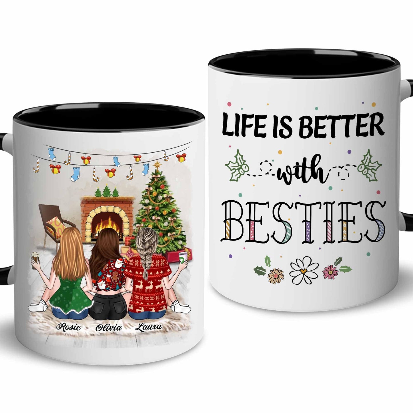Gift for Sister Mug, Sister Gift for Sister, Best Sister Ever Mug, Sister Birthday Gift Coffee Cup, Side by Side Or Miles Apart Sisters Will Always Be Connected By Heart Women, Mom, Daughter