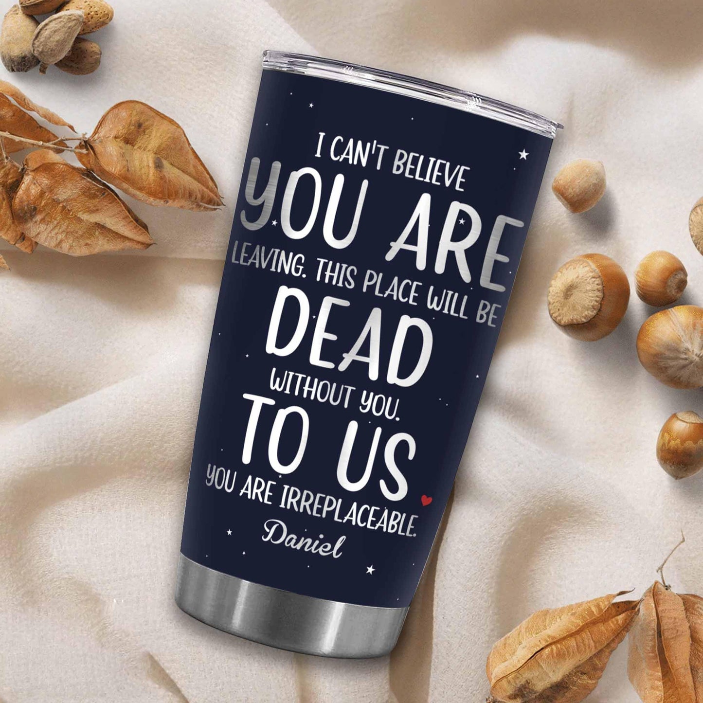 Stainless Steel 20.0 oz Tumbler, Vacuum Insulated Retirement New Job Goodbye Workplace Office Boss, BPA Free
