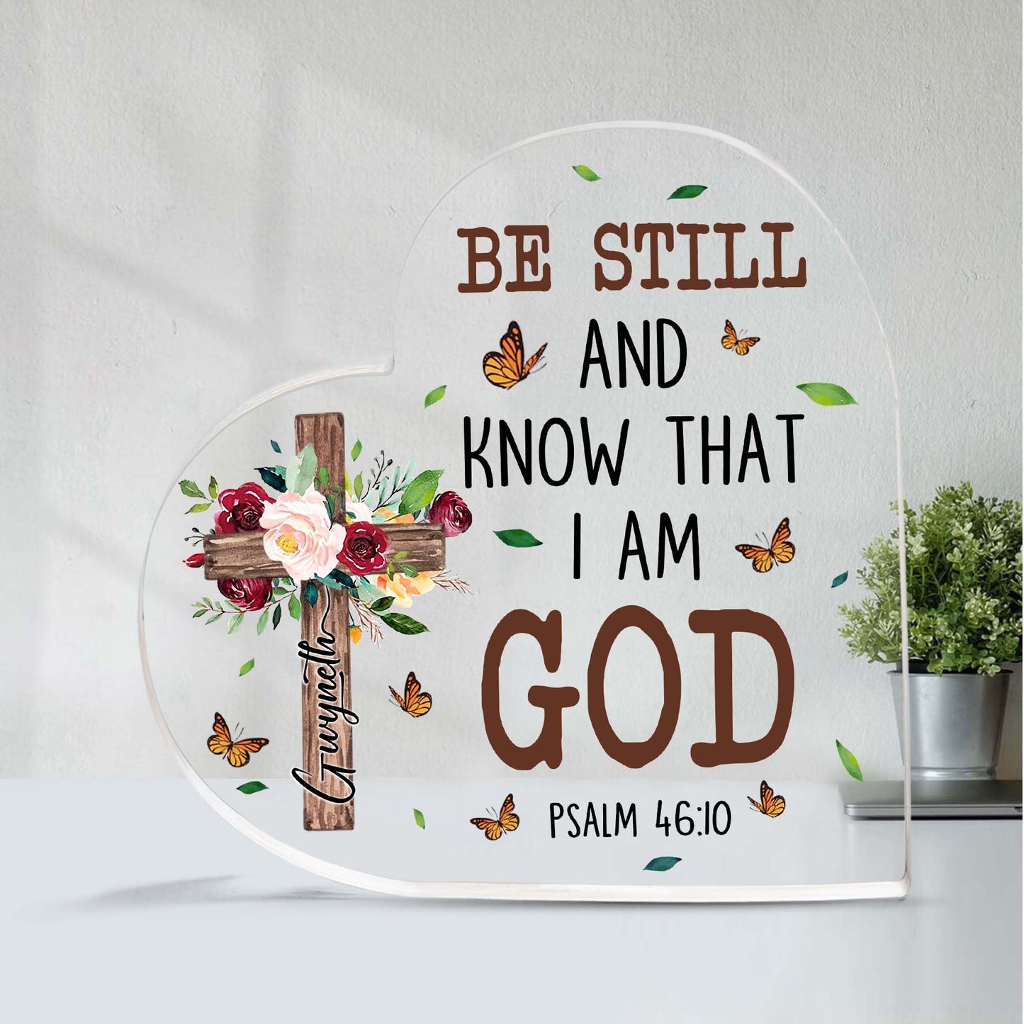 Christian Gifts, Family Religious Gifts for Men Women, Heart-shaped Christian Acrylic Plaque, Christmas Acrylic Plaque, Christian Decorations for Home, Religious Decor, Christian Friend Gifts