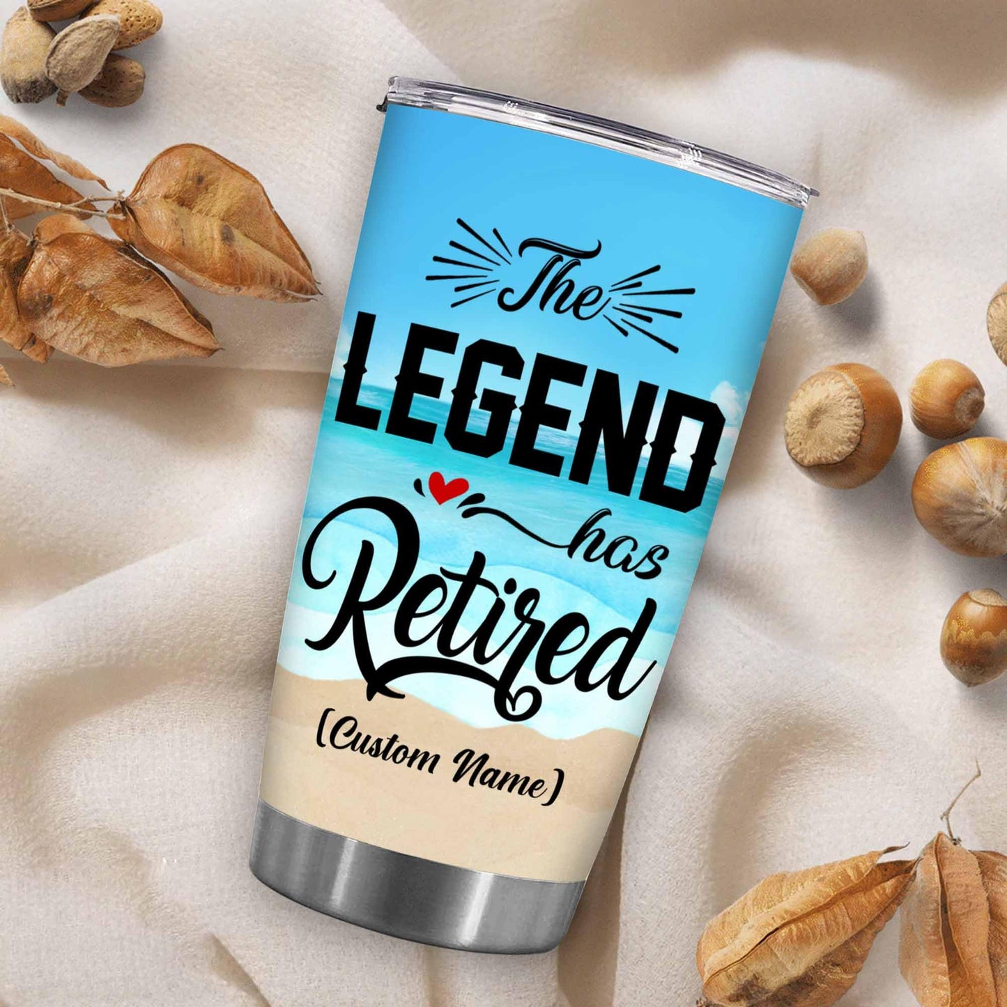 Retirement Gifts - Retirement Tumbler - The legend has retired Tumbler for Women Men Dad Mom Retired Calendar Tumbler Coworkers Idea for Fathers Mothers Day Birthday Christmas 20OZ