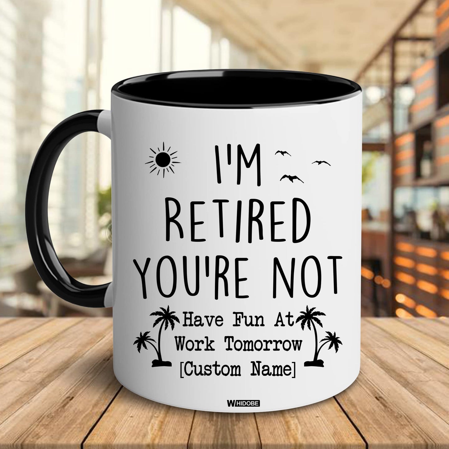 Funny Retirement Gift Mug Retired Not My Problem Any More Mug for Women Men Dad Mom Retired Calendar Mug Coworkers Office Family Idea for Her Nurse Mothers Day Birthday Anniversary Christmas