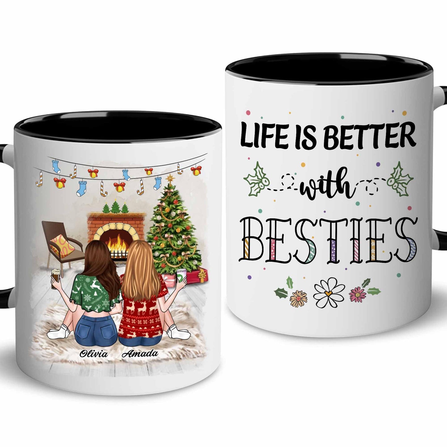 Gift for Sister Mug, Sister Gift for Sister, Best Sister Ever Mug, Sister Birthday Gift Coffee Cup, Side by Side Or Miles Apart Sisters Will Always Be Connected By Heart Women, Mom, Daughter