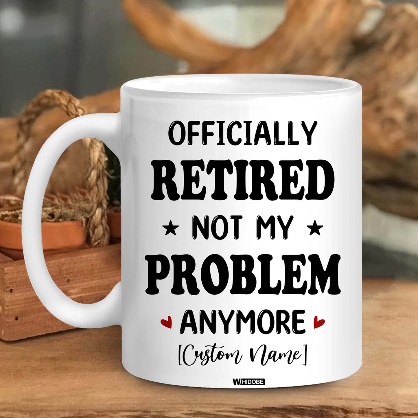 Funny Retirement Gift Mug Retired Not My Problem Any More Mug for Women Men Dad Mom Retired Calendar Mug Coworkers Office Family Idea for Her Nurse Mothers Day Birthday Anniversary Christmas