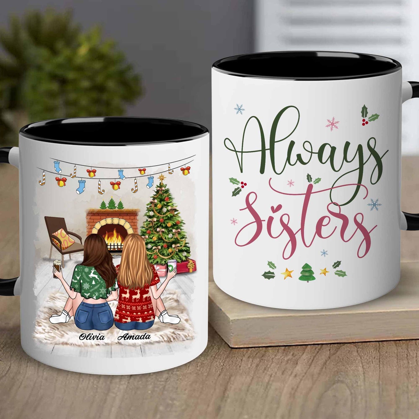 Gift for Sister Mug, Sister Gift for Sister, Best Sister Ever Mug, Sister Birthday Gift Coffee Cup, Side by Side Or Miles Apart Sisters Will Always Be Connected By Heart Women, Mom, Daughter