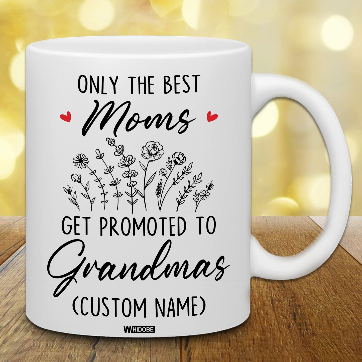Grandma Gift Mug, New Baby Reveal Gift For Grandma, Grandma To Be From Daughter, Baby Pregnancy Announcement Gift, Cute Mug For Women Woman, New Grandmother, Mothers Day Cup Future Grandma