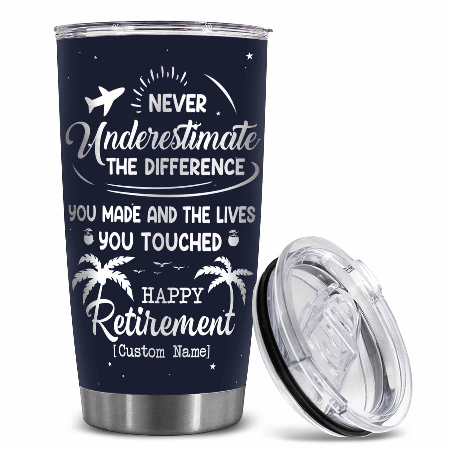 Stainless Steel 20.0 oz Tumbler, Vacuum Insulated Retirement New Job Goodbye Workplace Office Boss, BPA Free