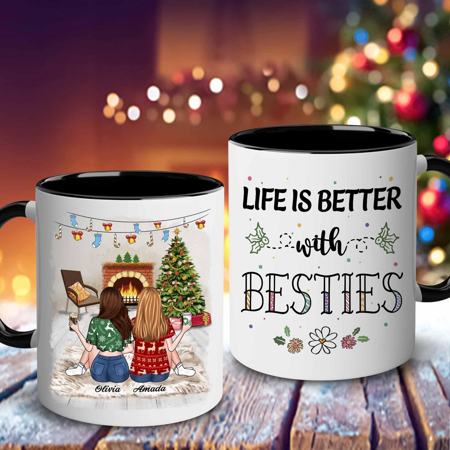 Gift for Sister Mug, Sister Gift for Sister, Best Sister Ever Mug, Sister Birthday Gift Coffee Cup, Side by Side Or Miles Apart Sisters Will Always Be Connected By Heart Women, Mom, Daughter