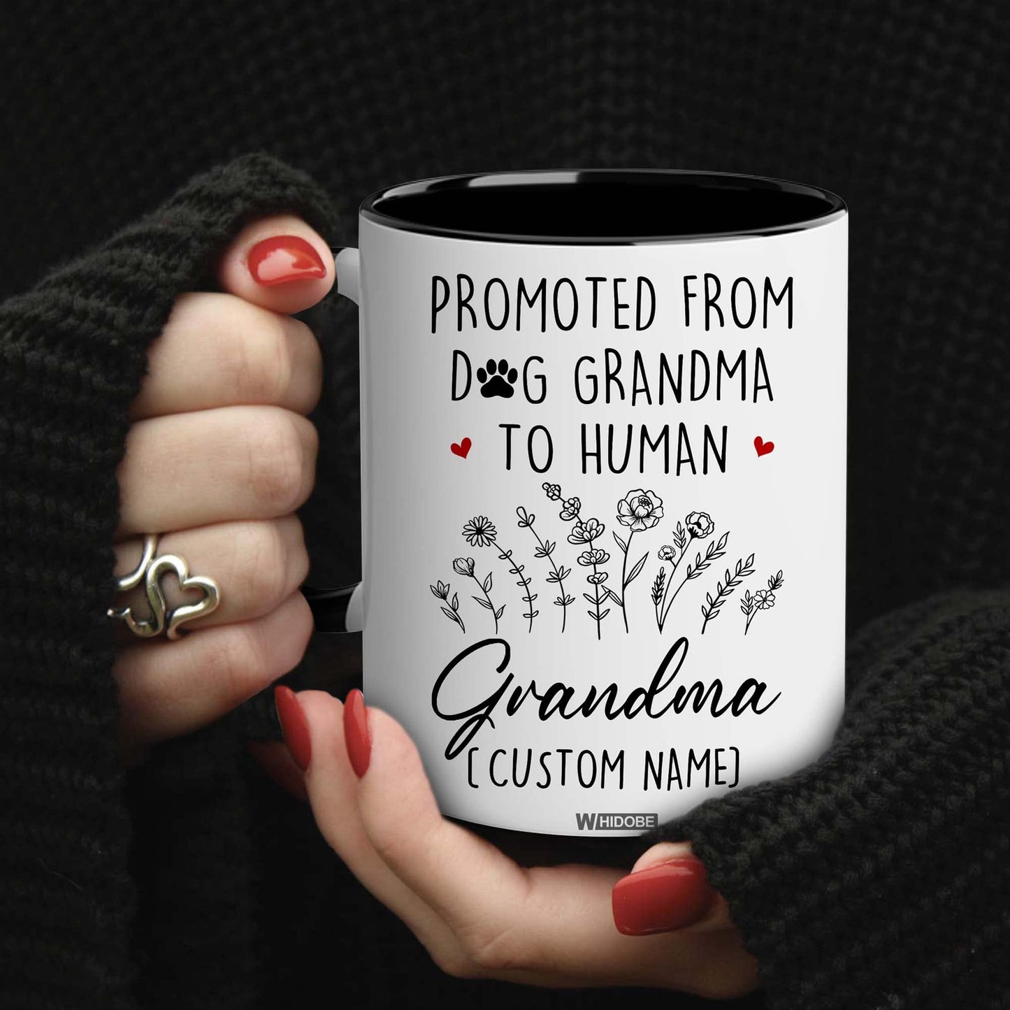 Grandma Gift Mug, New Baby Reveal Gift For Grandma, Grandma To Be From Daughter, Baby Pregnancy Announcement Gift, Cute Mug For Women Woman, New Grandmother, Mothers Day Cup Future Grandma