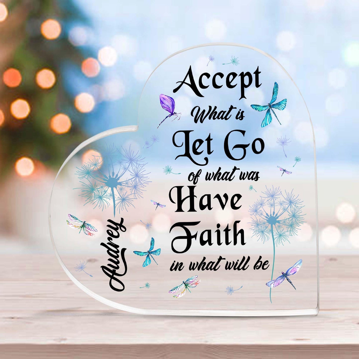 Christian Gifts, Family Religious Gifts for Men Women, Heart-shaped Christian Acrylic Plaque, Christmas Acrylic Plaque, Christian Decorations for Home, Religious Decor, Christian Friend Gifts