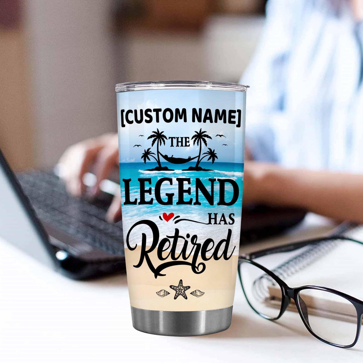 Retirement Gifts - Retirement Tumbler - Retired Not My Problem Any More Tumbler for Women Men Dad Mom Retired Calendar Tumbler Coworkers Idea for Fathers Mothers Day Birthday Christmas 20OZ