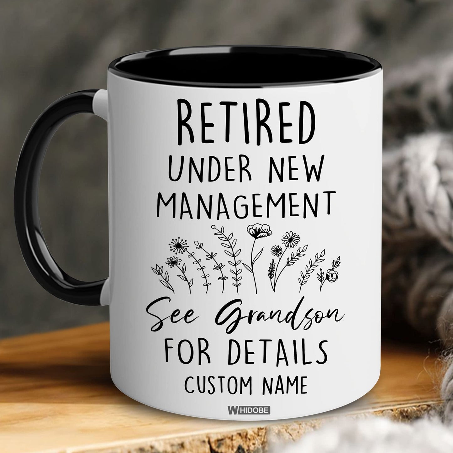 Retirement Gifts for Women, Retirement Gifts for Grandma, Woman, Mom, Coworker, Retired Mug Retired Under New Management See Grandkids For Details Mug For Mothers Day Birthday Christmas 11OZ