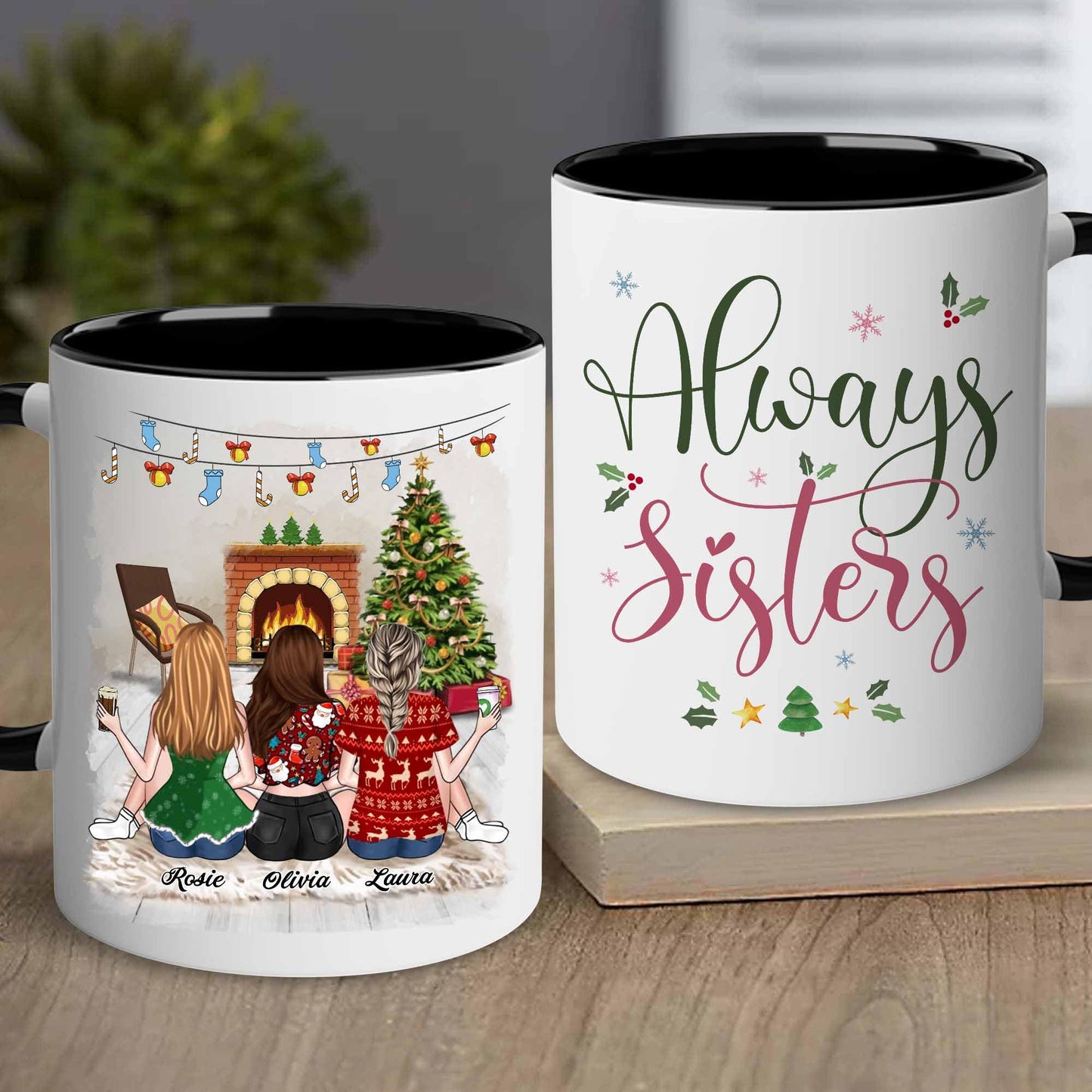 Gift for Sister Mug, Sister Gift for Sister, Best Sister Ever Mug, Sister Birthday Gift Coffee Cup, Side by Side Or Miles Apart Sisters Will Always Be Connected By Heart Women, Mom, Daughter