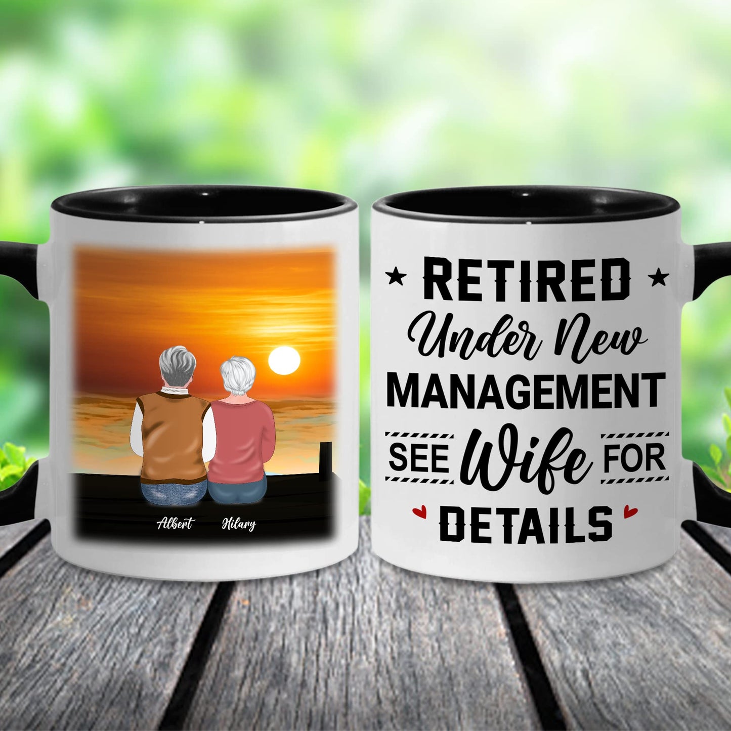 Retirement Mug, Retired Under New Management See Wife For Details Mug, Quitter, Retirement Gifts, Retired Gifts, Husband, Dad, Boyfriend, Men, Women, Woman Christmas Fathers day, Boss