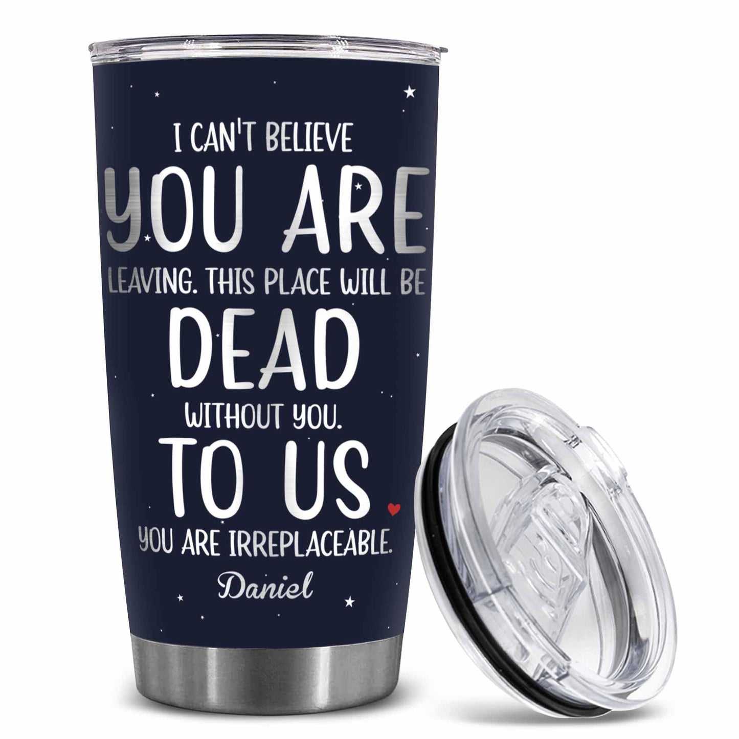 Stainless Steel 20.0 oz Tumbler, Vacuum Insulated Retirement New Job Goodbye Workplace Office Boss, BPA Free