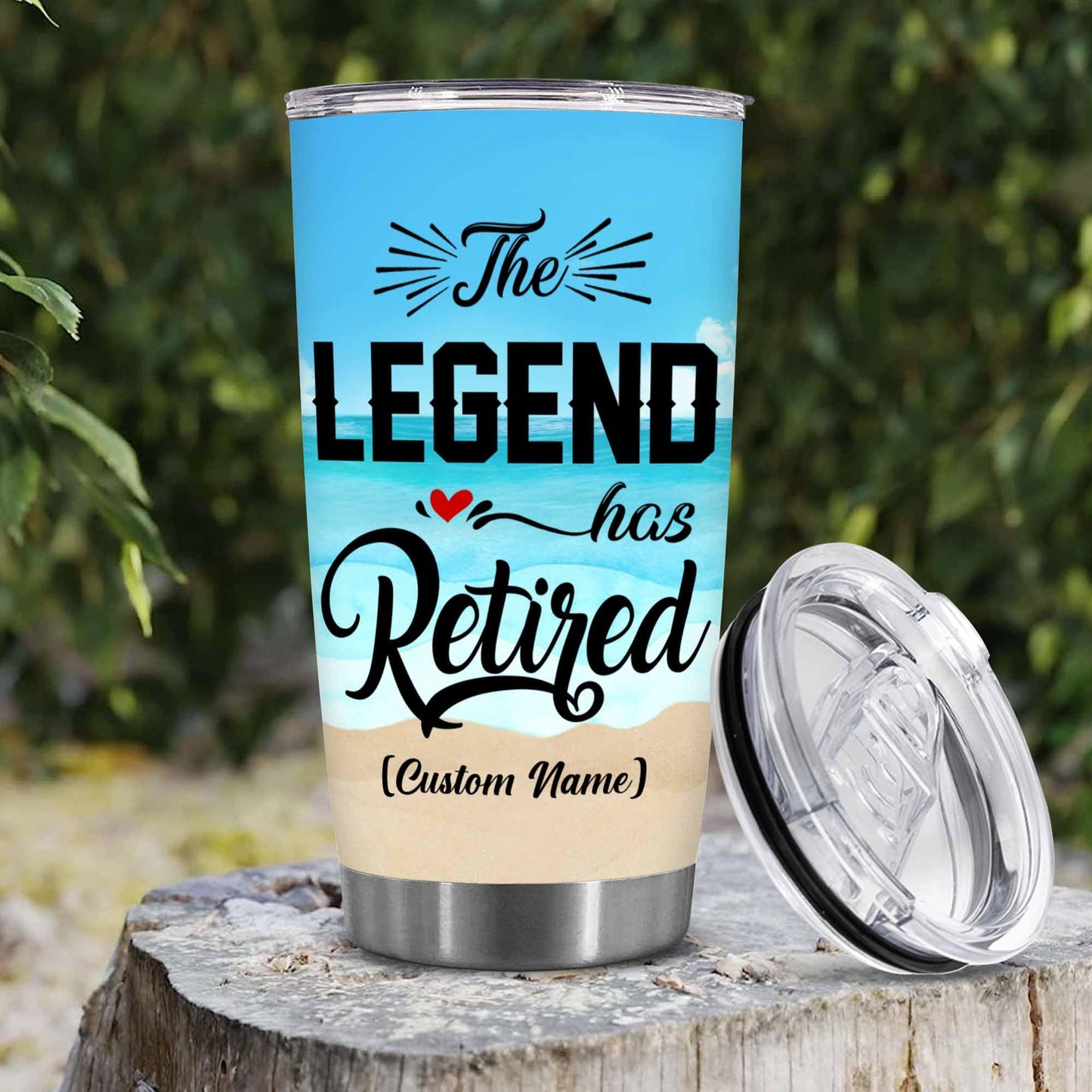 Retirement Gifts - Retirement Tumbler - The legend has retired Tumbler for Women Men Dad Mom Retired Calendar Tumbler Coworkers Idea for Fathers Mothers Day Birthday Christmas 20OZ