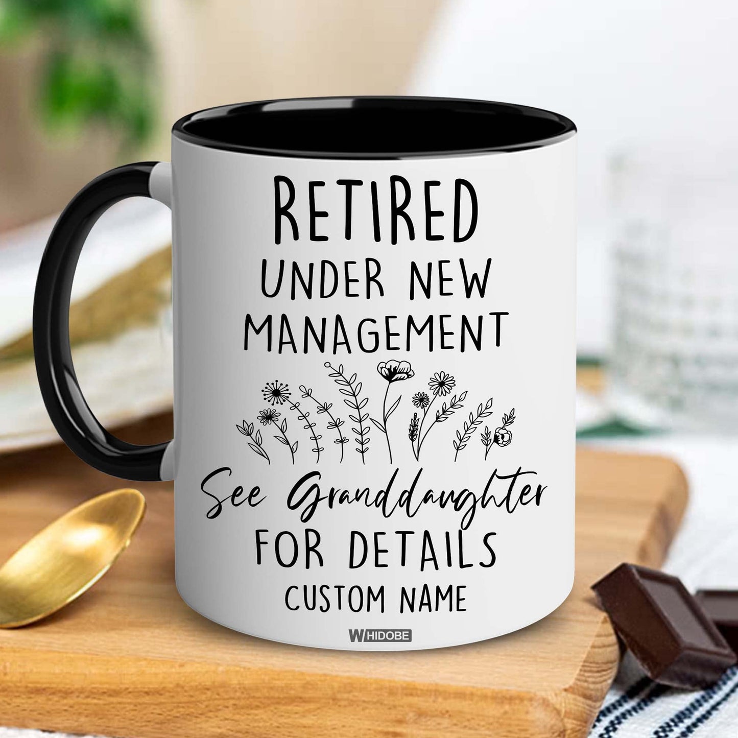Retirement Gifts for Women, Retirement Gifts for Grandma, Woman, Mom, Coworker, Retired Mug Retired Under New Management See Grandkids For Details Mug For Mothers Day Birthday Christmas 11OZ