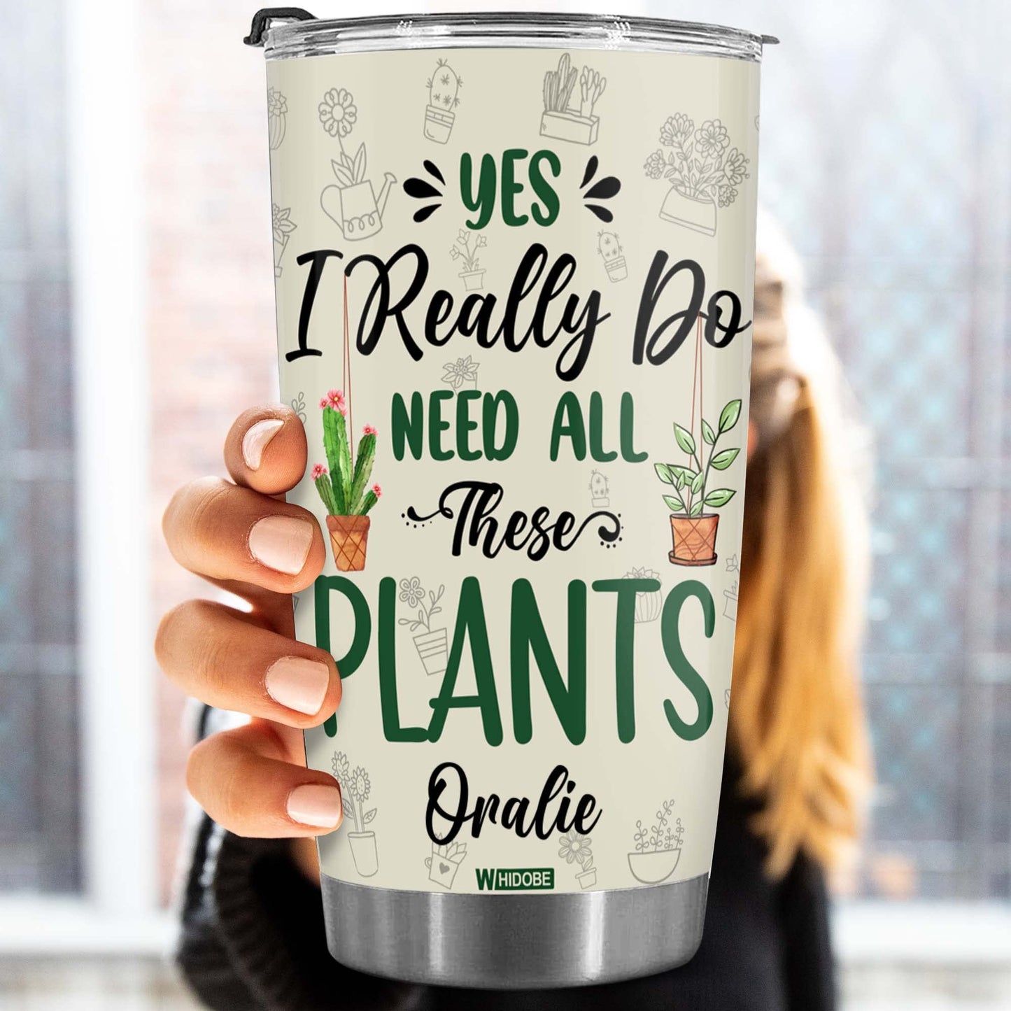 Stainless Steel Gardening Mug, 20 oz, Plant Lover's Tumbler, Insulated Drinking Cup