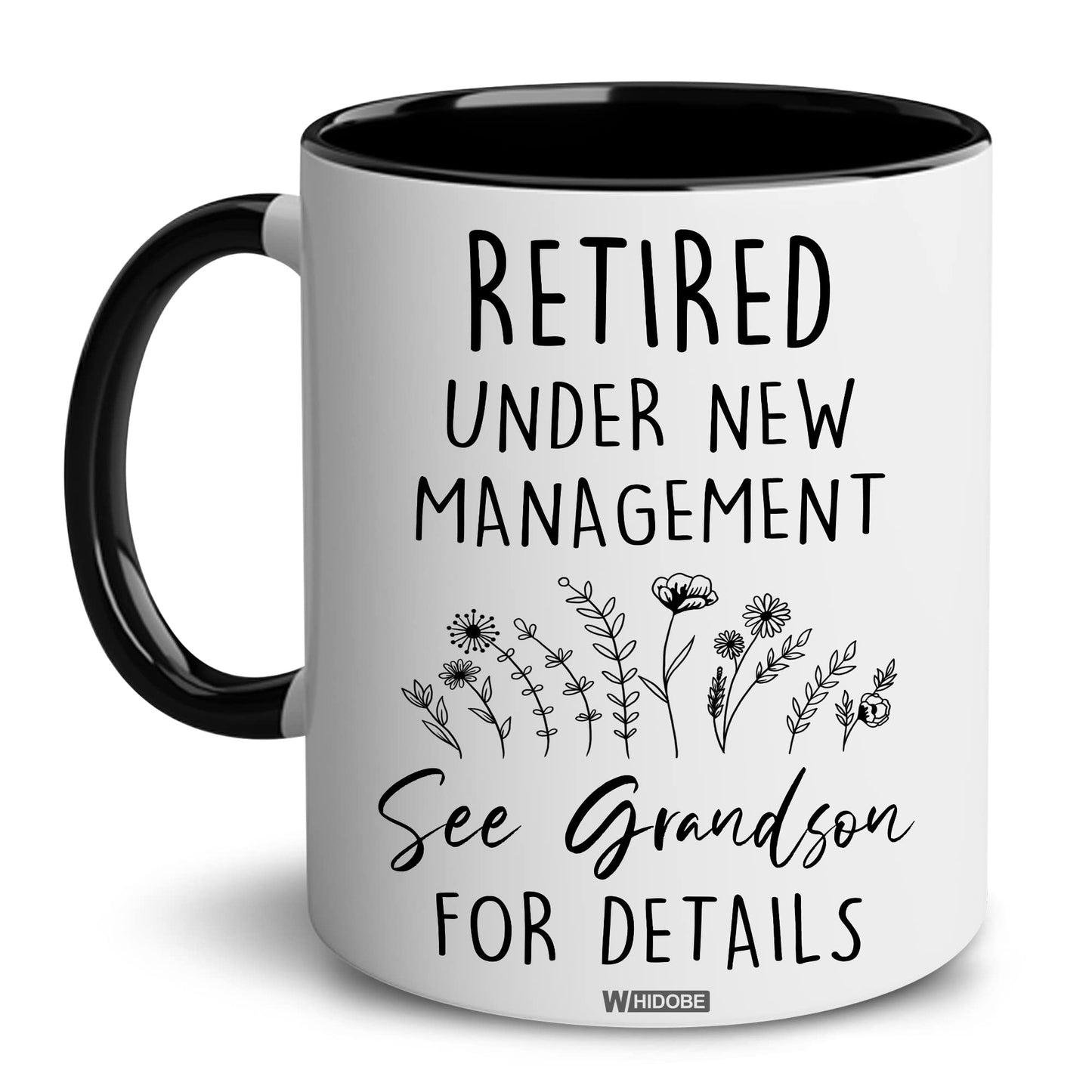 Retirement Gifts for Women, Retirement Gifts for Grandma, Woman, Mom, Coworker, Retired Mug Retired Under New Management See Grandkids For Details Mug For Mothers Day Birthday Christmas 11OZ