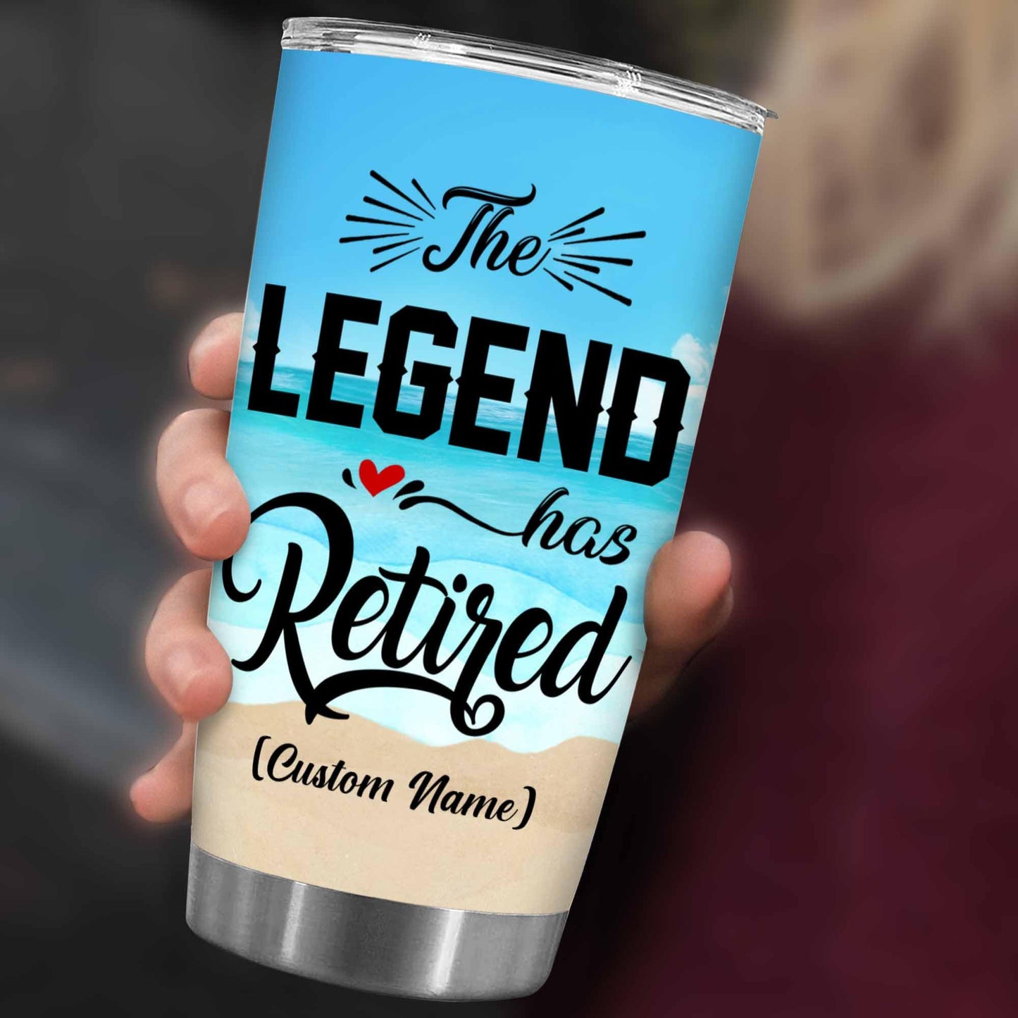 Retirement Gifts - Retirement Tumbler - The legend has retired Tumbler for Women Men Dad Mom Retired Calendar Tumbler Coworkers Idea for Fathers Mothers Day Birthday Christmas 20OZ