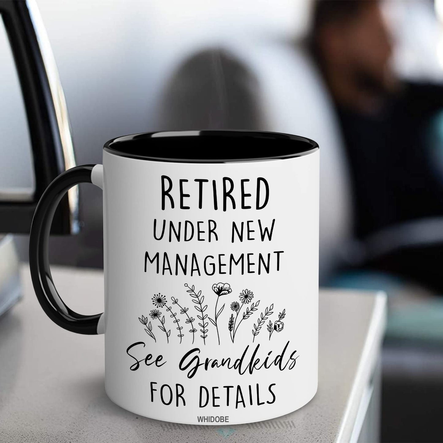 Retirement Gifts for Women, Retirement Gifts for Grandma, Woman, Mom, Coworker, Retired Mug Retired Under New Management See Grandkids For Details Mug For Mothers Day Birthday Christmas 11OZ