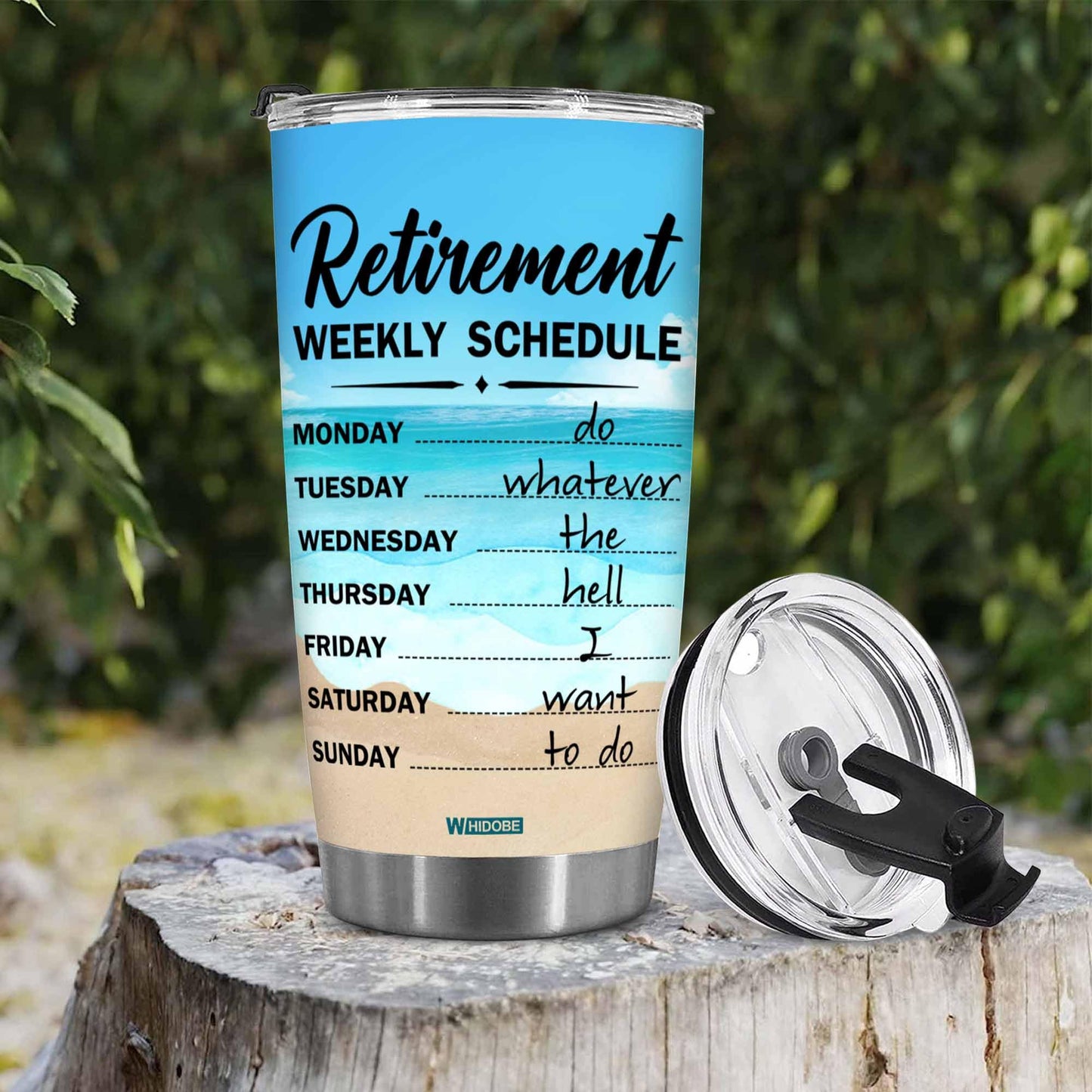 Retirement Gifts - Retirement Weekly Schedule Tumbler for Women, Mom, Grandma, Woman - Retired Calendar Tumbler for Coworkers Family Her, Girl Mothers Day Birthday Christmas 20OZ
