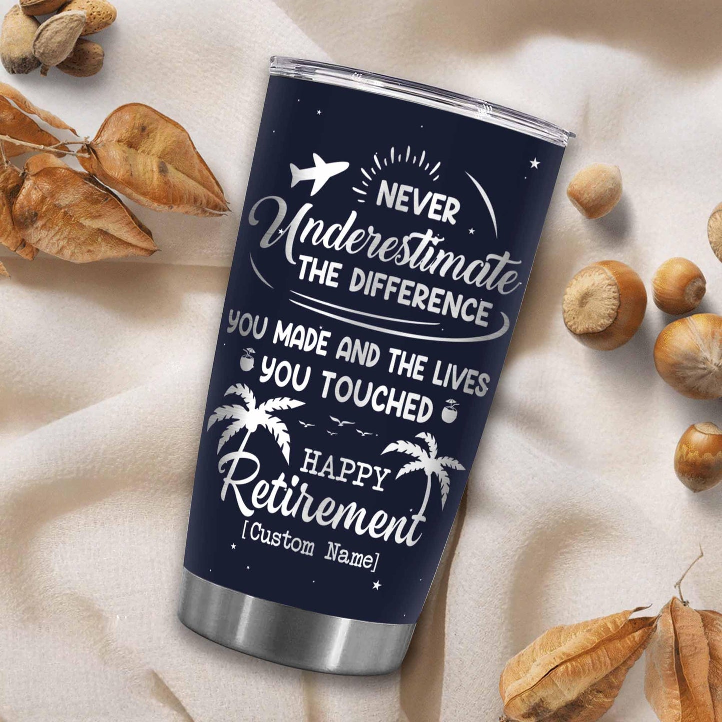 Stainless Steel 20.0 oz Tumbler, Vacuum Insulated Retirement New Job Goodbye Workplace Office Boss, BPA Free