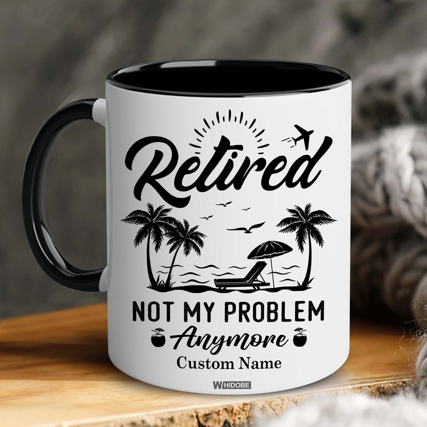 Funny Retirement Gift Mug Retired Not My Problem Any More Mug for Women Men Dad Mom Retired Calendar Mug Coworkers Office Family Idea for Her Nurse Mothers Day Birthday Anniversary Christmas